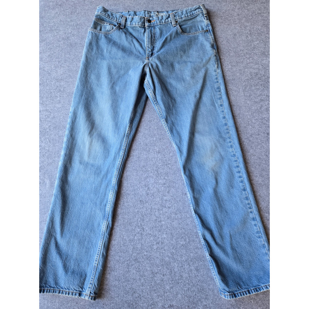 Carhartt Jeans Men's Relaxed Fit Medium Wash 38x32.5 100% Cotton